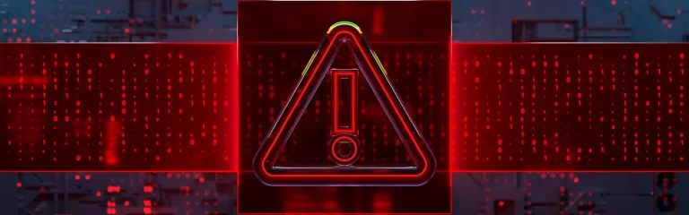 Cyber Security Ransomware Red Background